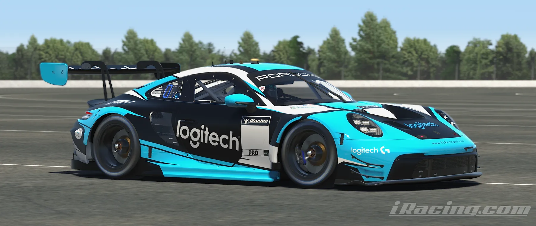 PLR Simsport Porsche 911 GT3 in Logitech livery